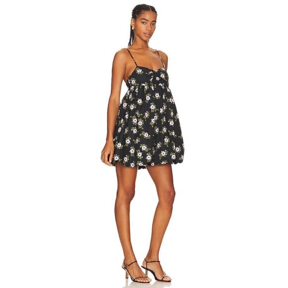 NWT Free People in A Bubble Mini Dress in Black, Size Small - Picture 2 of 16